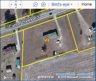 Aerial View of Tax Map - 4471 Cattle Cre