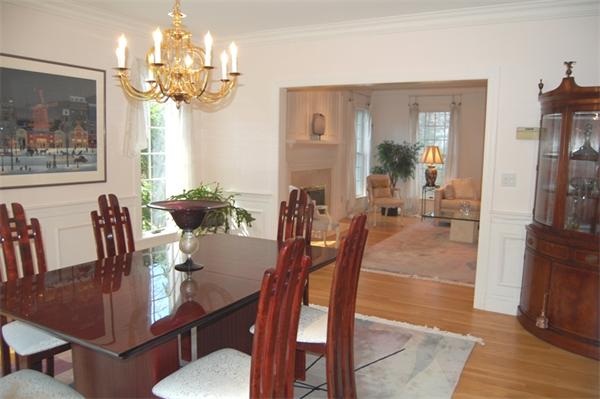 24 Carriage Drive Lexington, MA 02420 - Photo 5 of 30 a view of a dining room with furniture window and wooden floor