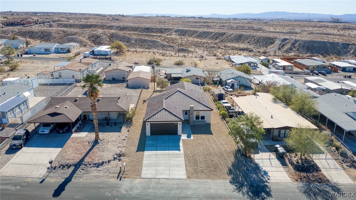 1820 Balsa Road Bullhead City, AZ 86442 - Photo 54 of 73 Bird's eye view with a mountain view