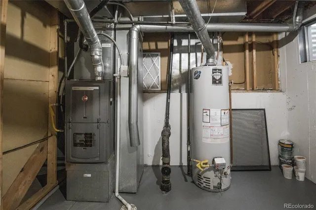 a view of water heater room