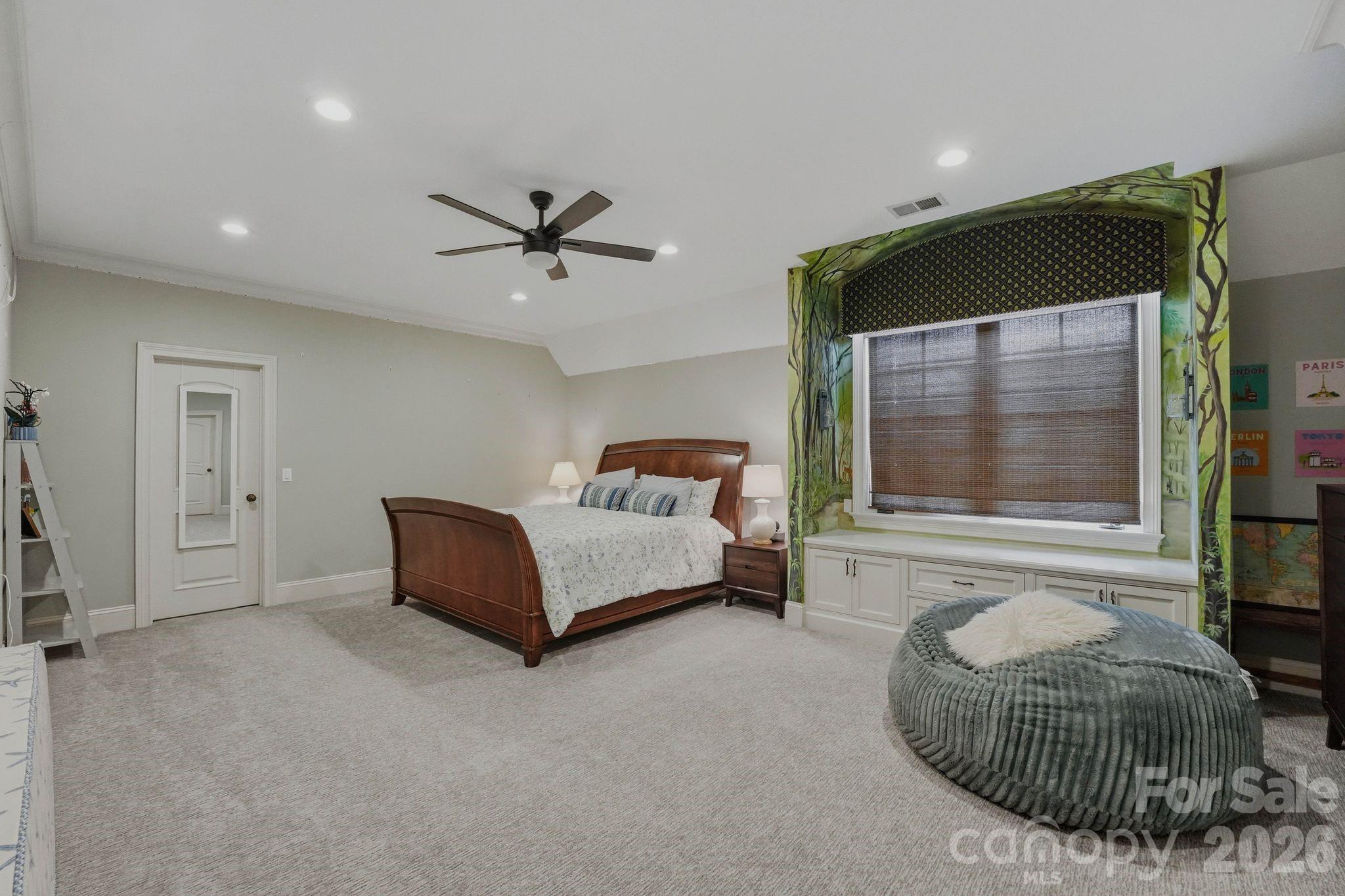 7416 Lee Rea Road Charlotte, NC 28226 - Photo 46 of 48 a bedroom with a bed and window