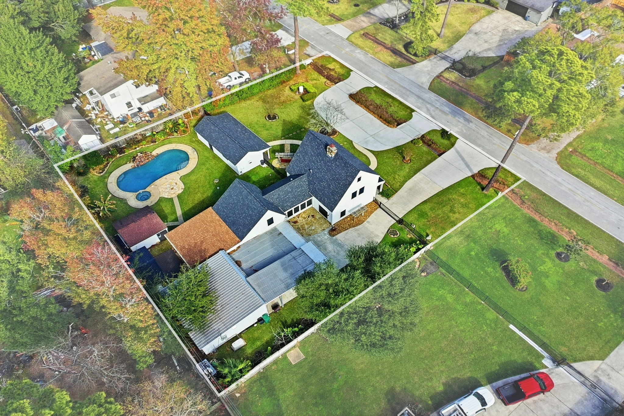 21531 Tophill Drive Spring, TX 77388 - Photo 47 of 49 an aerial view of a house