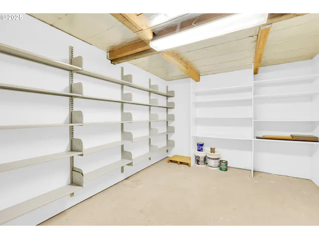 a view of storage and utility room