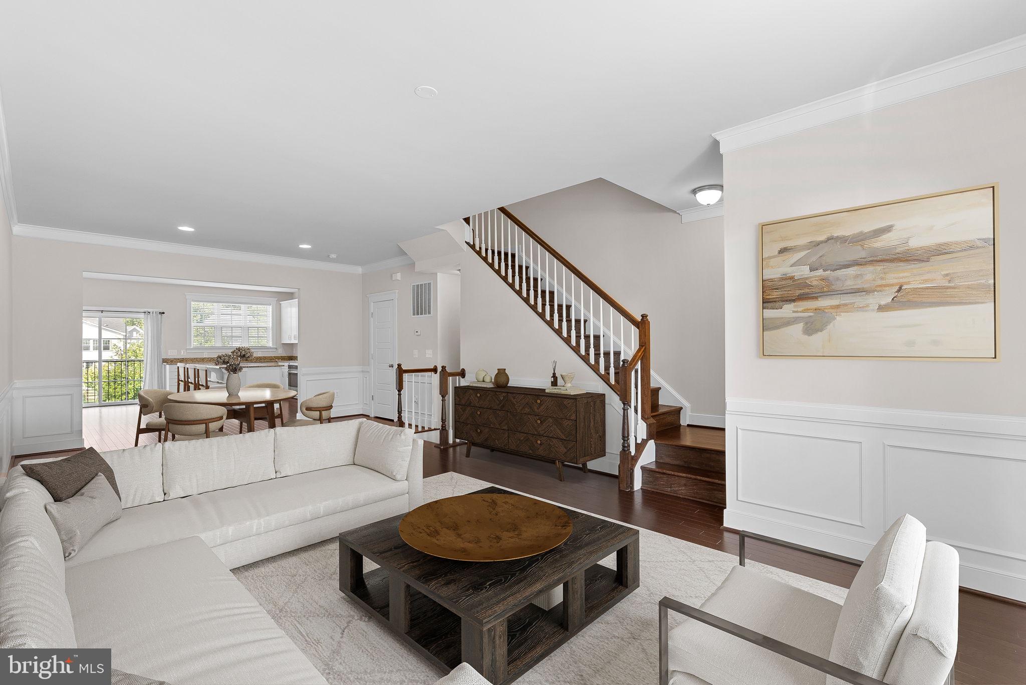 207 Miles Hawk Terrace Purcellville, VA 20132 - Photo 6 of 48 Open Family Room/Dining - Virtually Staged.