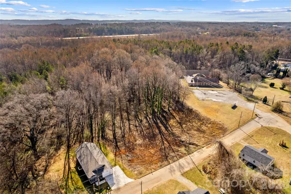 a view of city and mountain