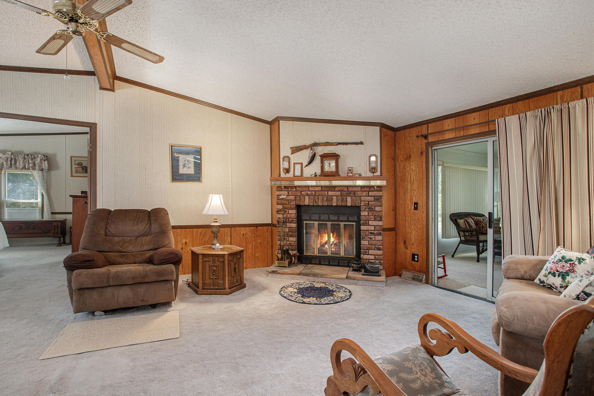 1886 Allen Road Niles, MI 49120 - Photo 9 of 39 Fireplace/Access to 3 Season Room