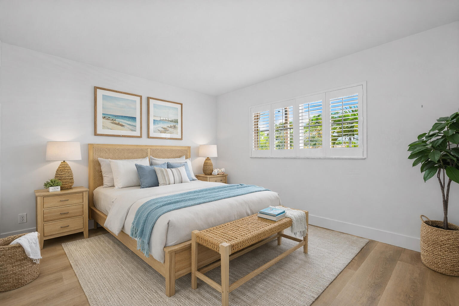 750 Northeast Spanish River Boulevard, Unit 1090 Boca Raton, FL 33431 - Photo 20 of 46 Staged guest bedroom