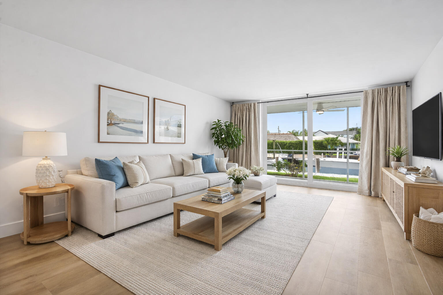 750 Northeast Spanish River Boulevard, Unit 1090 Boca Raton, FL 33431 - Photo 10 of 46 Staged Liv Room