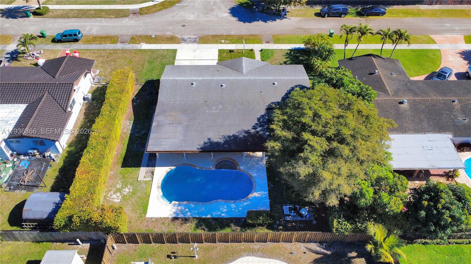 7904 Southwest 139th Court Miami, FL 33183 - Photo 25 of 33 an aerial view of a house with a swimming pool yard and outdoor seating
