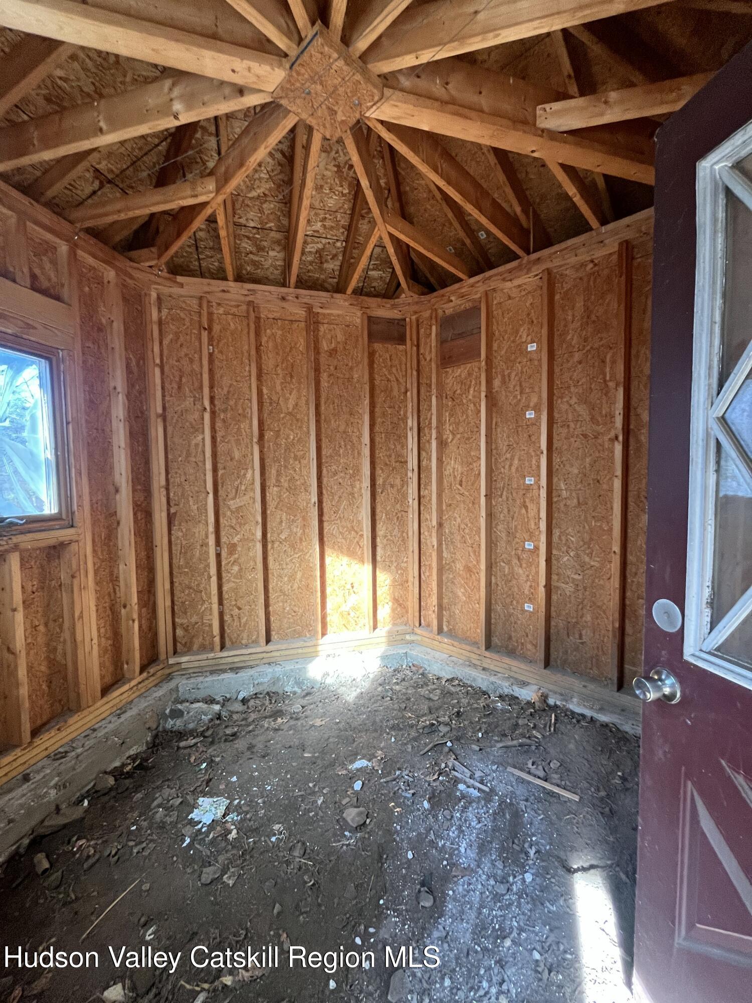 200 Van Vlierden Road Saugerties, NY 12477 - Photo 28 of 29 a view of a room with a wooden roof
