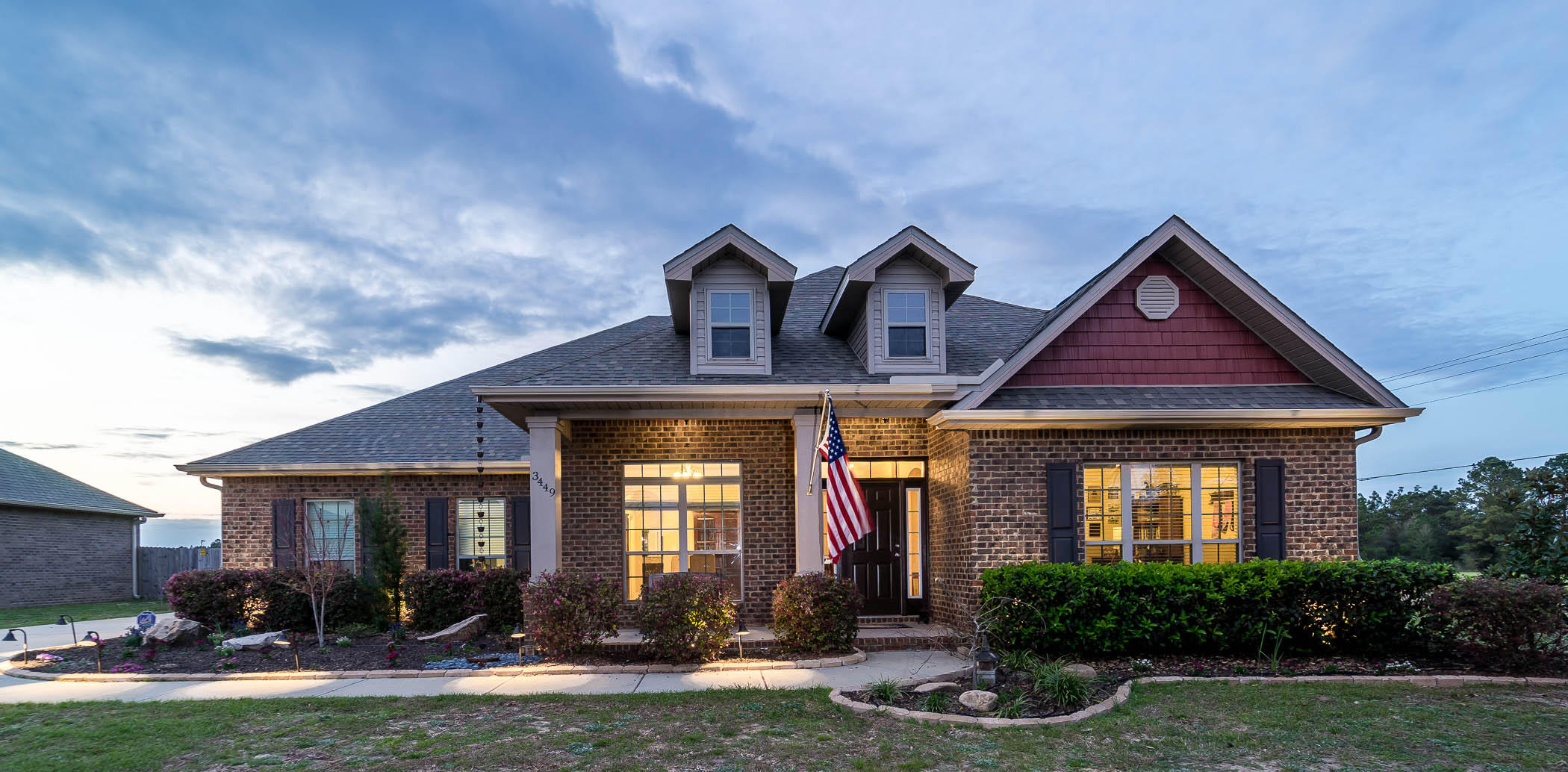 3449 Brownstone Road Crestview, FL 32539 - Photo 3 of 42 Font View Dusk 2