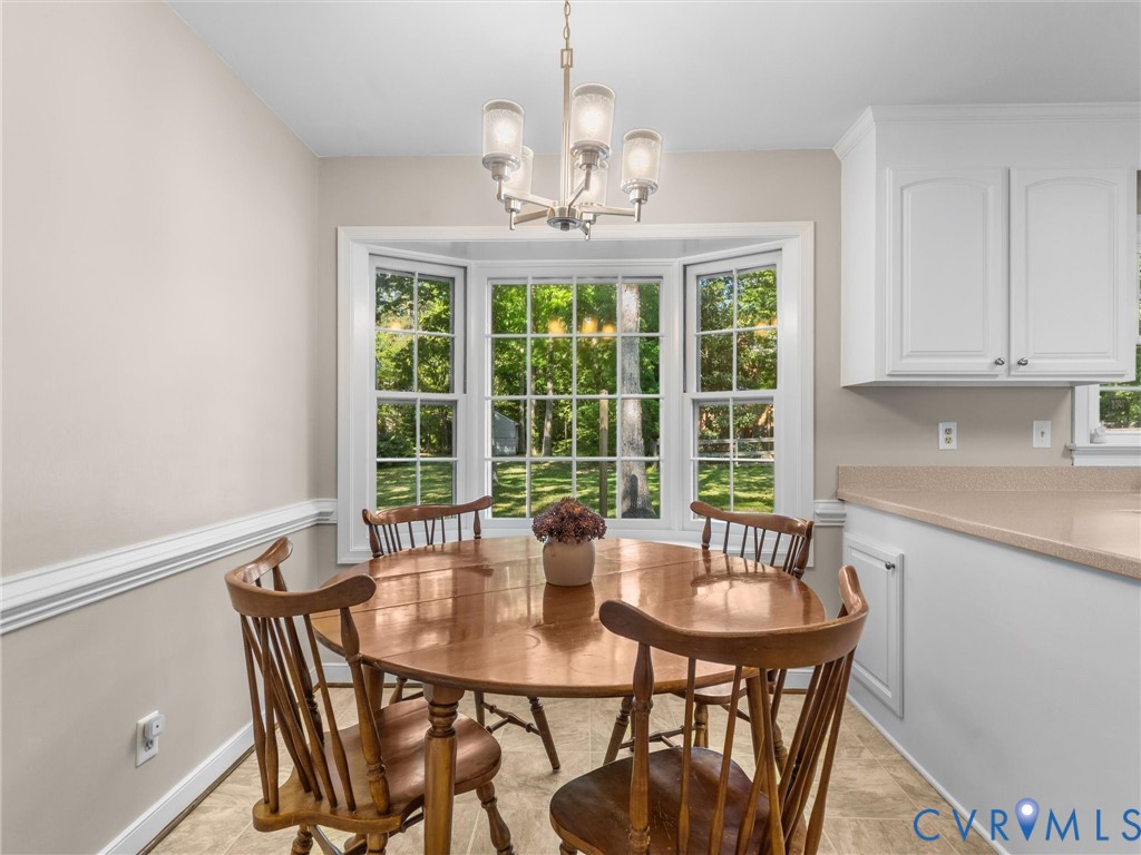 524 Glenmeadow Road Midlothian, VA 23114 - Photo 16 of 64 a view of a dining room with furniture window and outside view