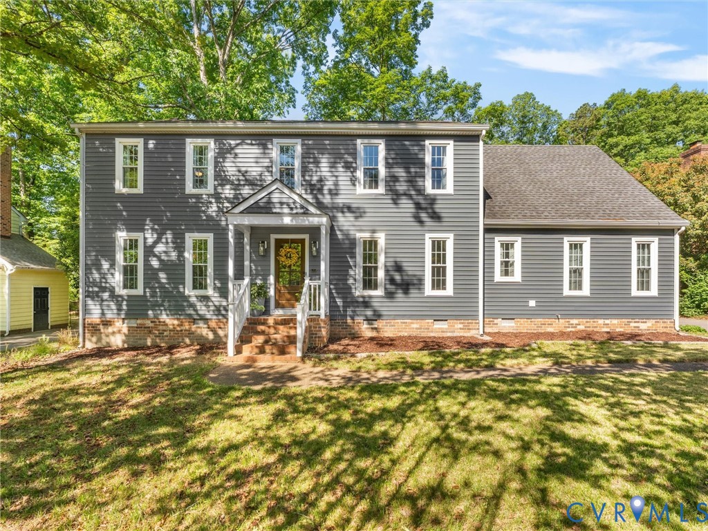 524 Glenmeadow Road Midlothian, VA 23114 - Photo 3 of 64 front view of house with a yard