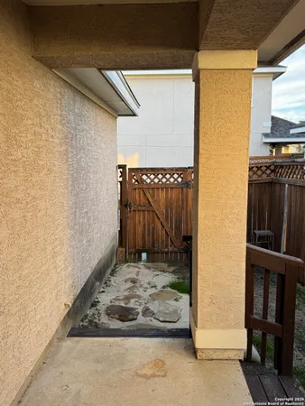 a view of a entrance to house