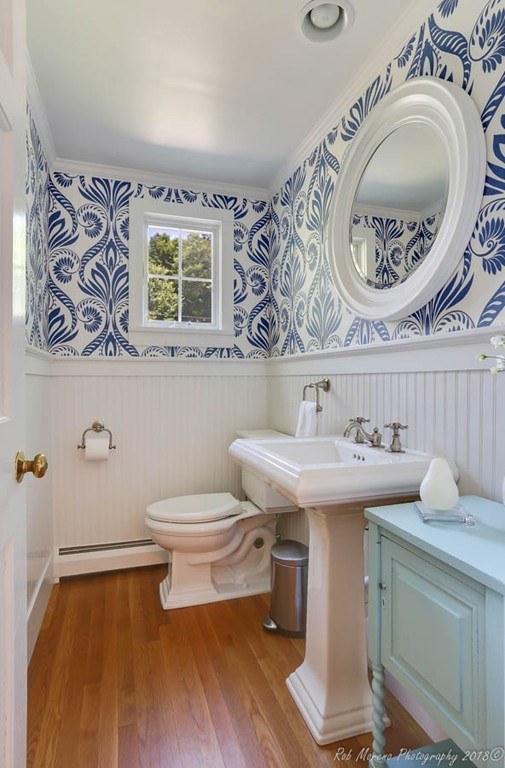 20 Wilmor Road Topsfield, MA 01983 - Photo 12 of 30 a bathroom with a toilet a sink and a mirror