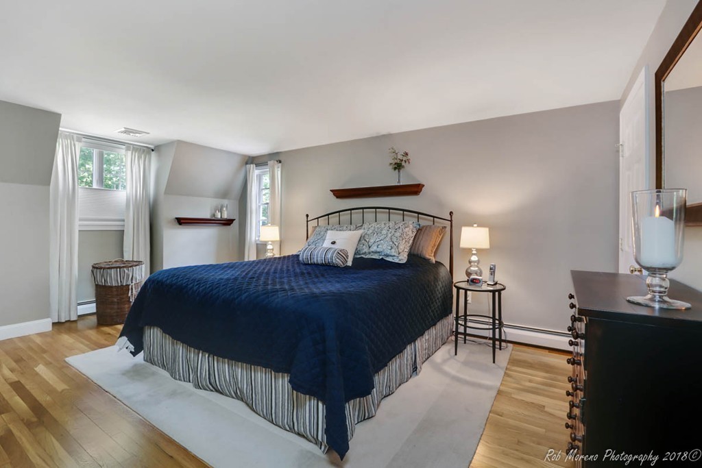 20 Wilmor Road Topsfield, MA 01983 - Photo 17 of 30 a bedroom with a bed and a flat tv screen on dresser
