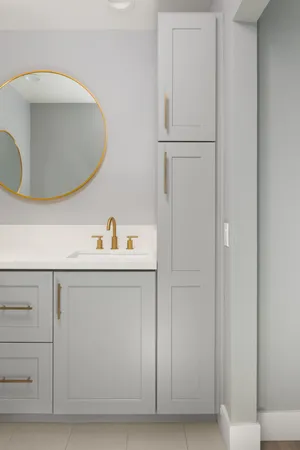 a utility room with a sink