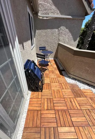 a view of roof deck