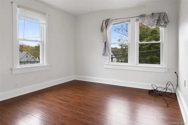 a view of a window in a room