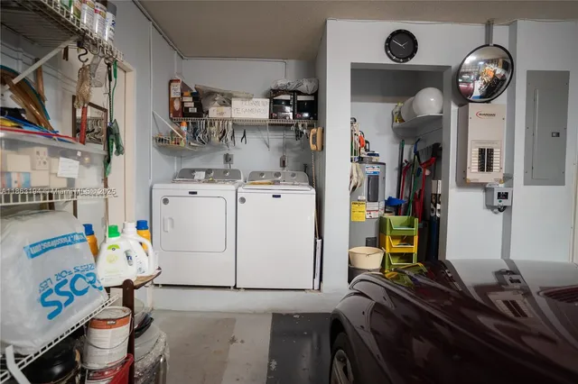 a room with lots of car furniture