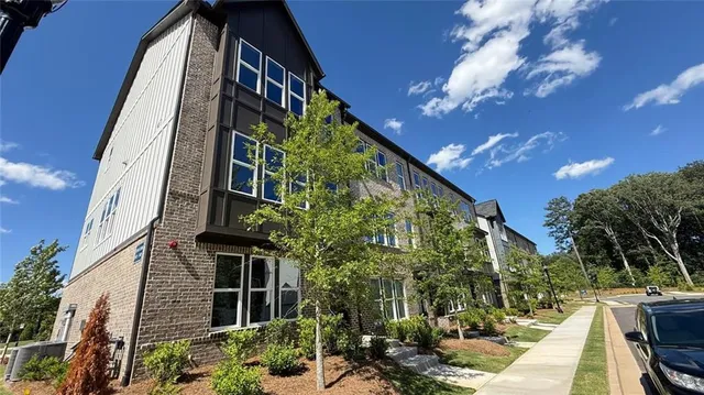a view of a house with a patio