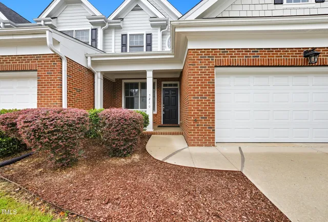 a front view of a house