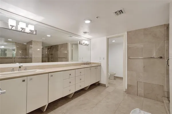 a view of roof deck with city view