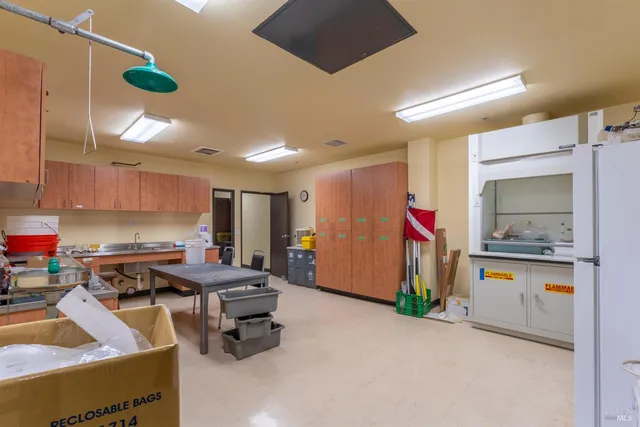 a front view of a building with entryway