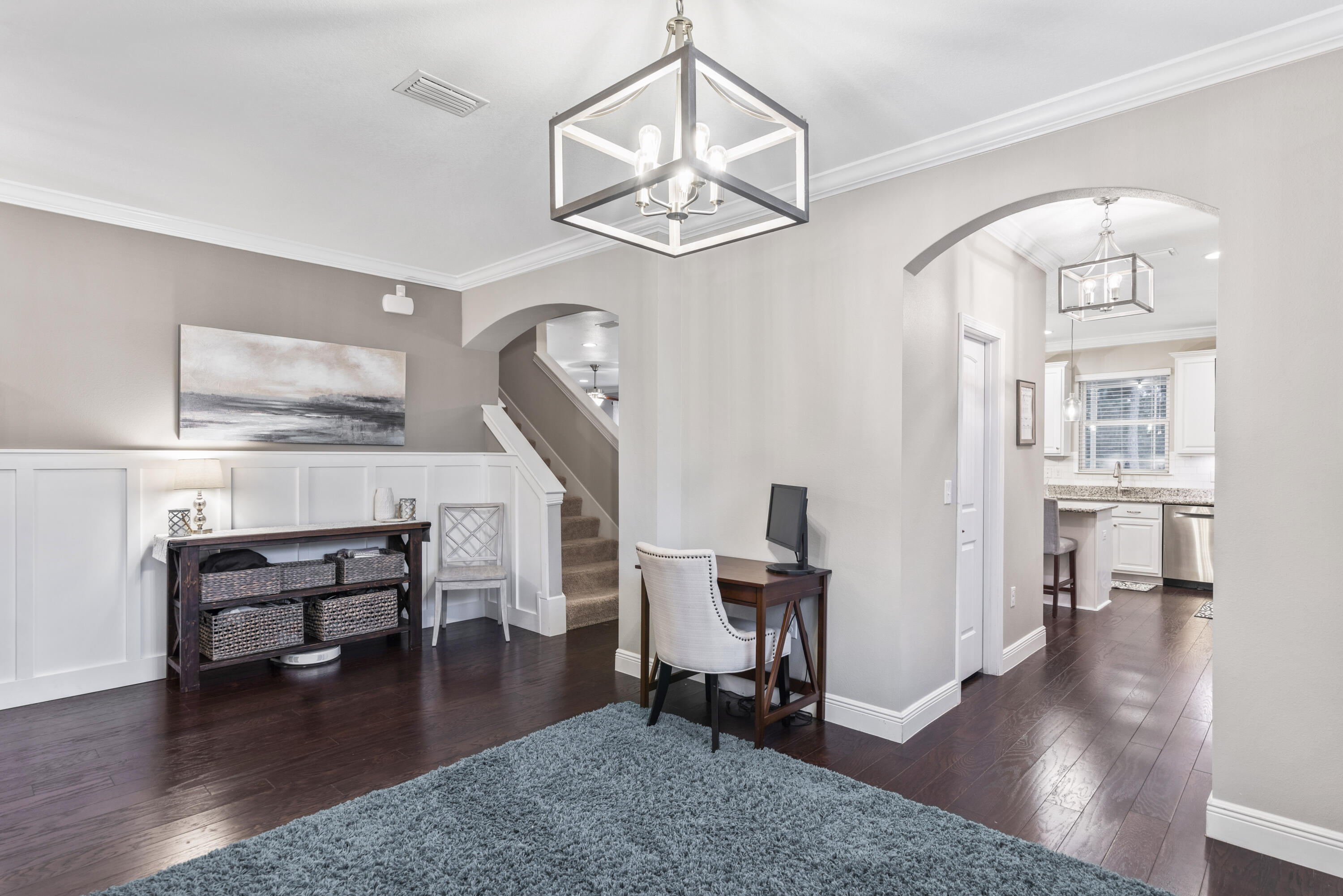 1584 Driftwood Point Road Santa Rosa Beach, FL 32459 - Photo 25 of 50 a view of hall way with furniture and wooden floor