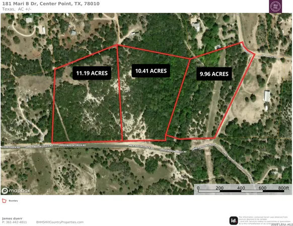 $223,815 | 180 Mari B Drive, Center Point, TX 78010