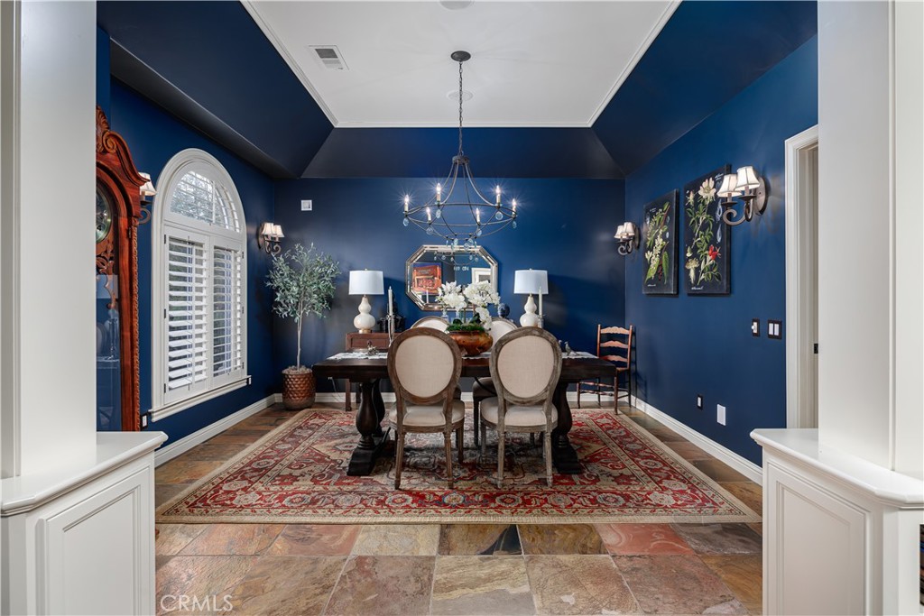 6400 San Gabriel Road Atascadero, CA 93422 - Photo 15 of 50 a view of a dining room with furniture chandelier and wooden floor