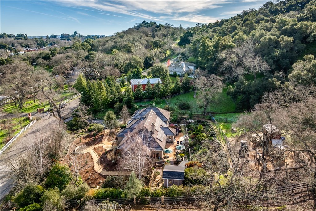 6400 San Gabriel Road Atascadero, CA 93422 - Photo 43 of 50 an aerial view of a house with a yard