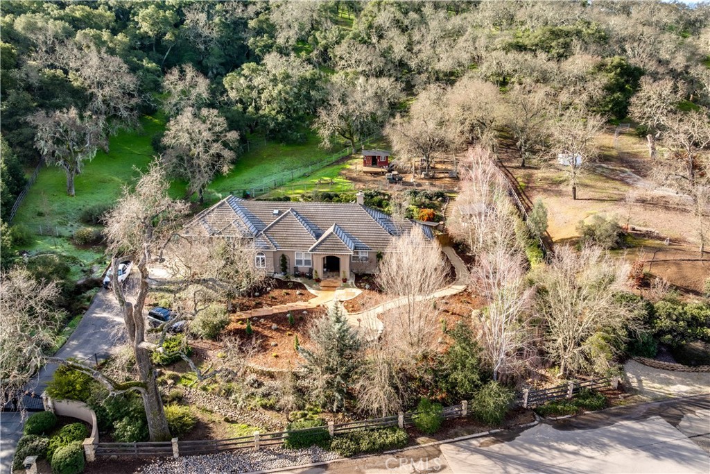 6400 San Gabriel Road Atascadero, CA 93422 - Photo 44 of 50 an aerial view of a house with a yard