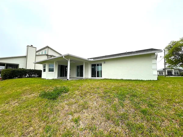 a view of a lake with houses