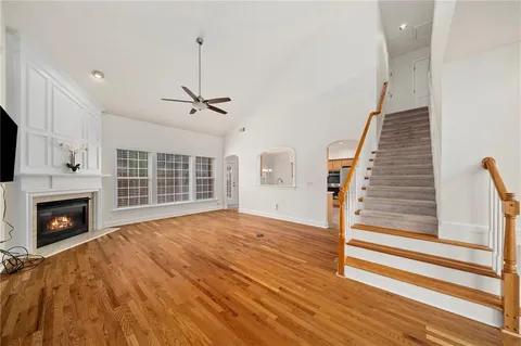 a bathroom with a sink double vanity and a mirror