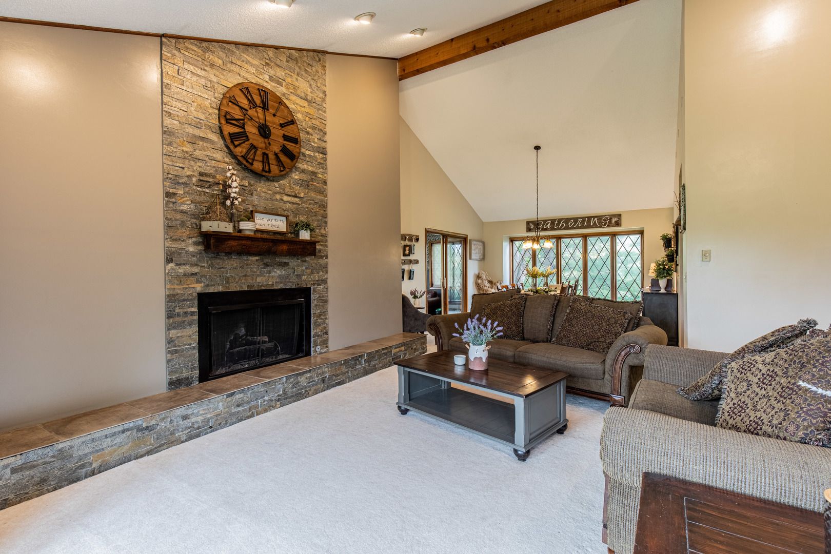 1000 Timber Ridge Road Princeton, IL 61356 - Photo 16 of 55 a living room with furniture and a fireplace