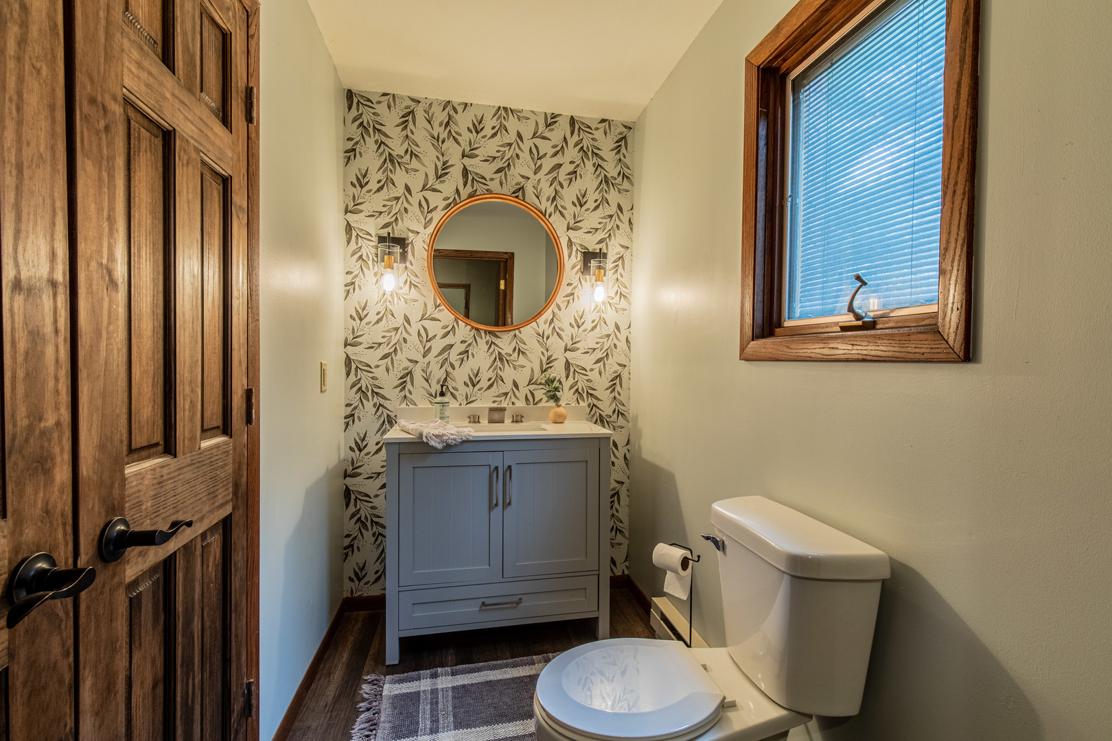 1000 Timber Ridge Road Princeton, IL 61356 - Photo 24 of 55 a bathroom with a granite countertop toilet sink and mirror