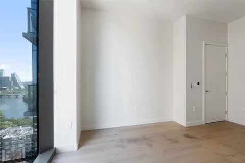 a view of a city with tall buildings