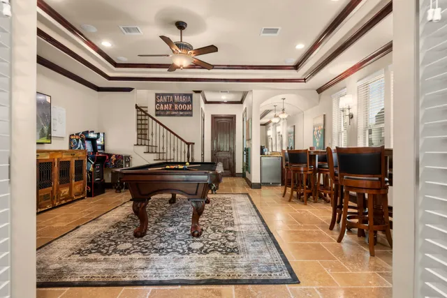 a view of entryway with stairs and wooden floor
