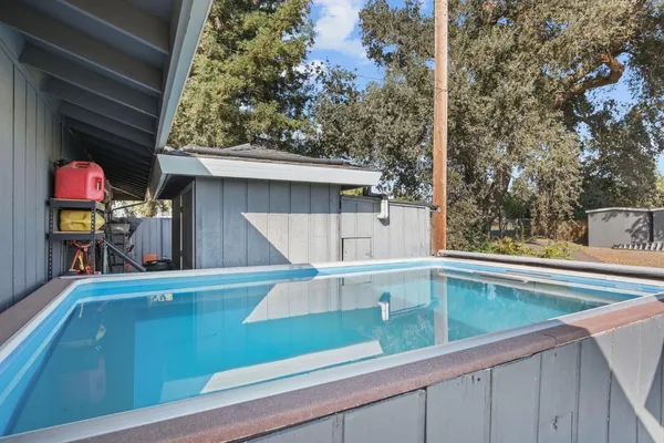 a view of backyard from a house