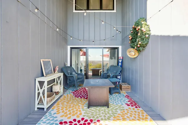 a view of a road with a lake view