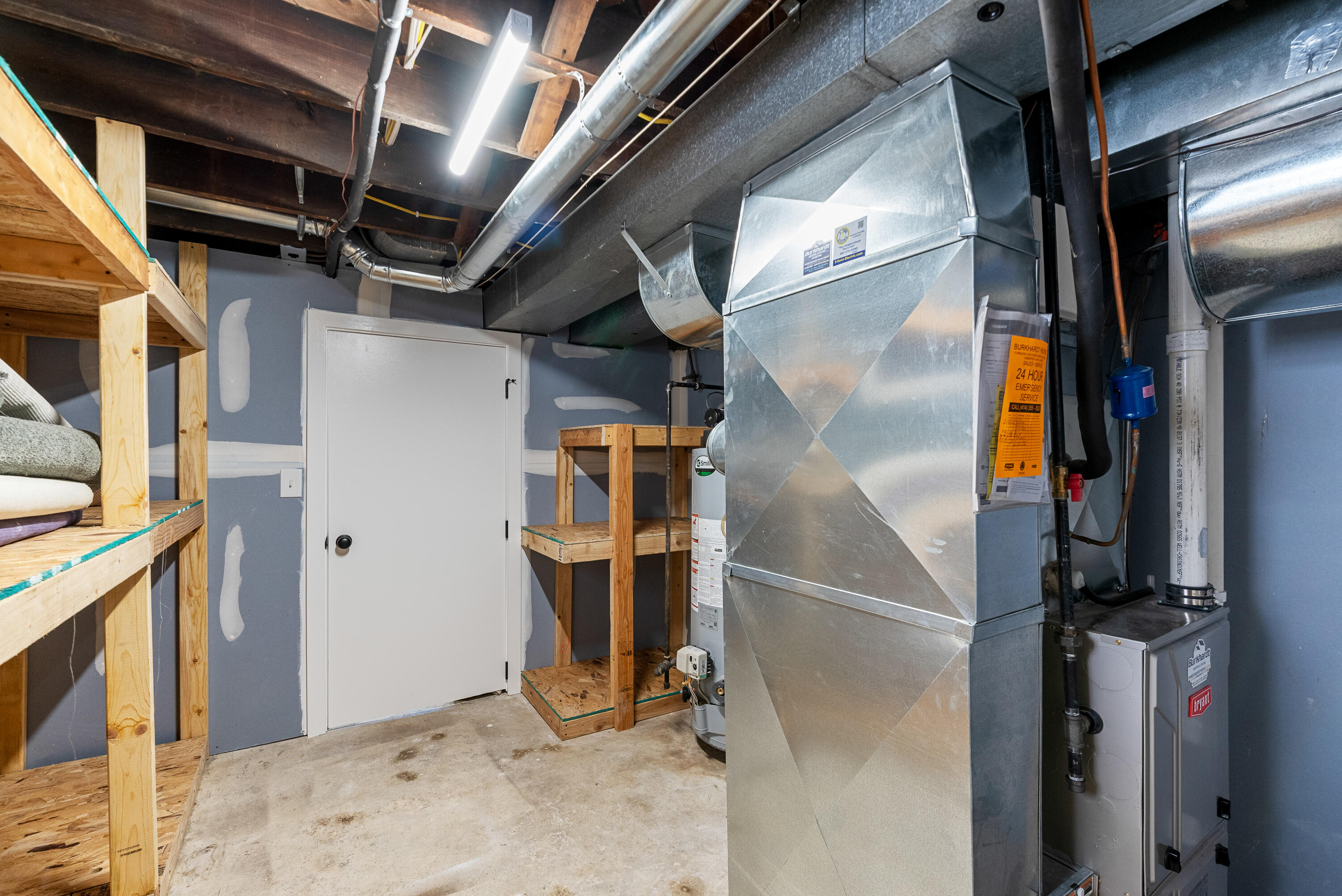 1926 East Bennett Avenue Milwaukee, WI 53207 - Photo 42 of 56 Mechanical Room w/Built-In Shelving