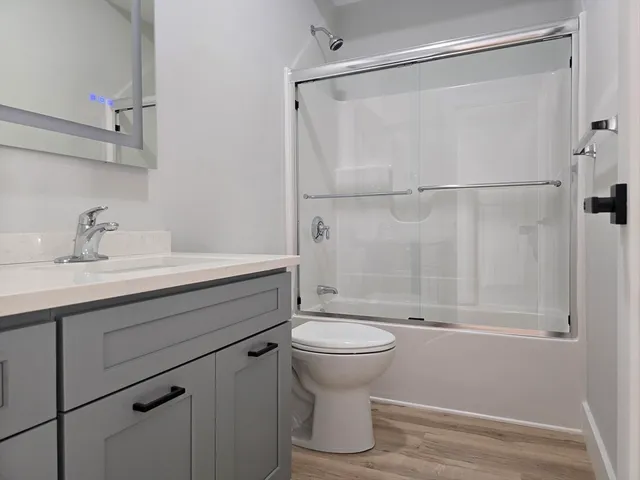 a view of a building with a ocean view