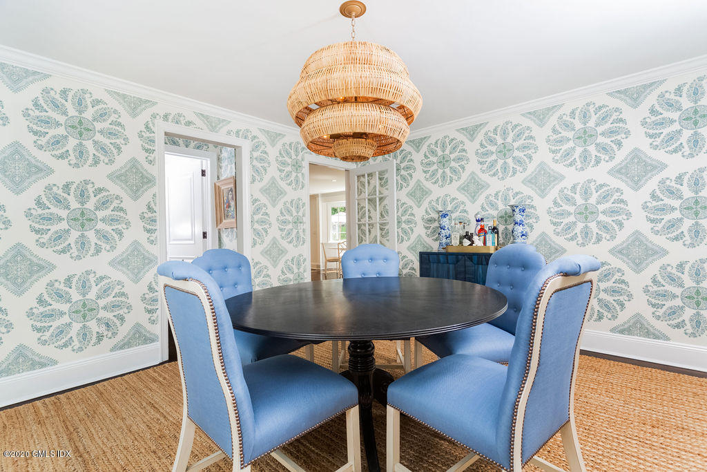 14 Dingletown Road Greenwich, CT 06830 - Photo 22 of 56 a view of a dining room with furniture and wooden floor