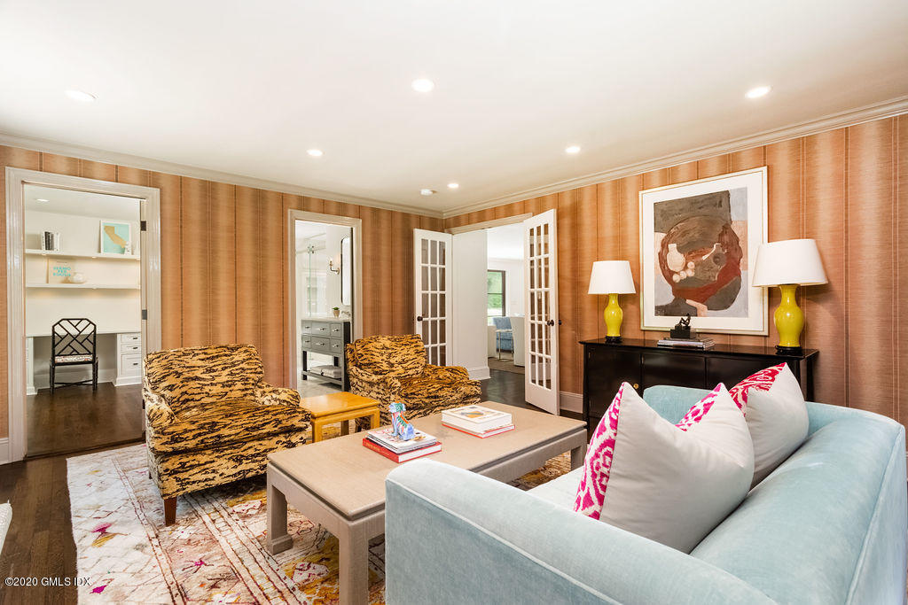 14 Dingletown Road Greenwich, CT 06830 - Photo 28 of 56 a living room with furniture and a large window