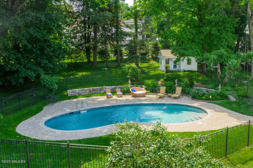 14 Dingletown Road Greenwich, CT 06830 - Photo 53 of 56 a view of a swimming pool with a garden