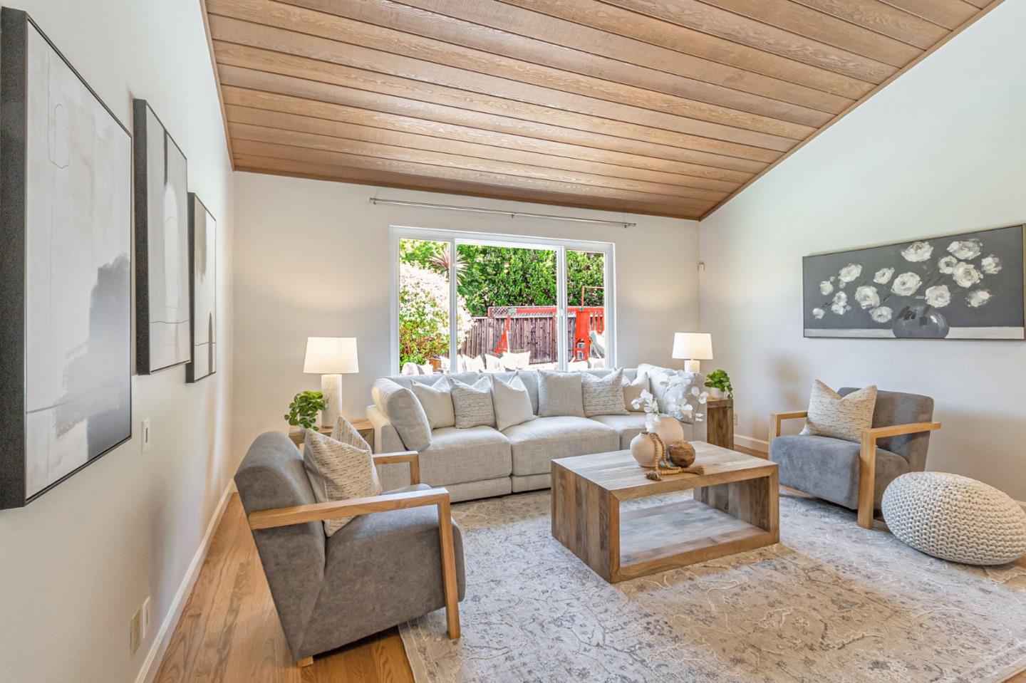 824 Buchser Way San Jose, CA 95125 - Photo 8 of 50 a living room with furniture a large window and a potted plant
