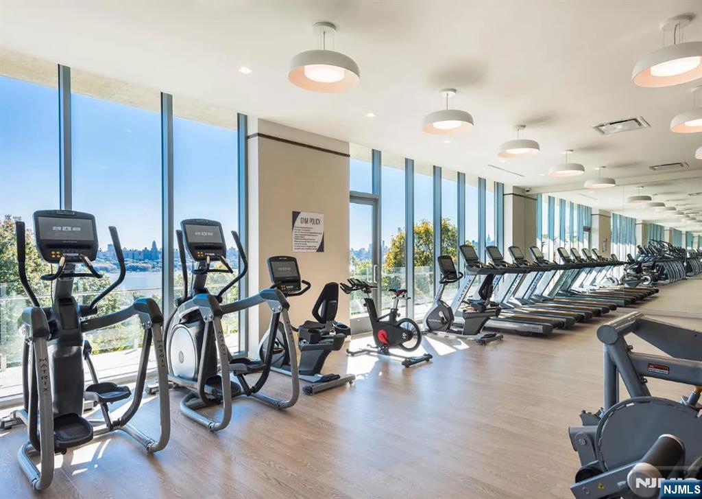 320 Adolphus Avenue, Unit 1013 Cliffside Park, NJ 07010 - Photo 10 of 18 a view of a room with gym equipment