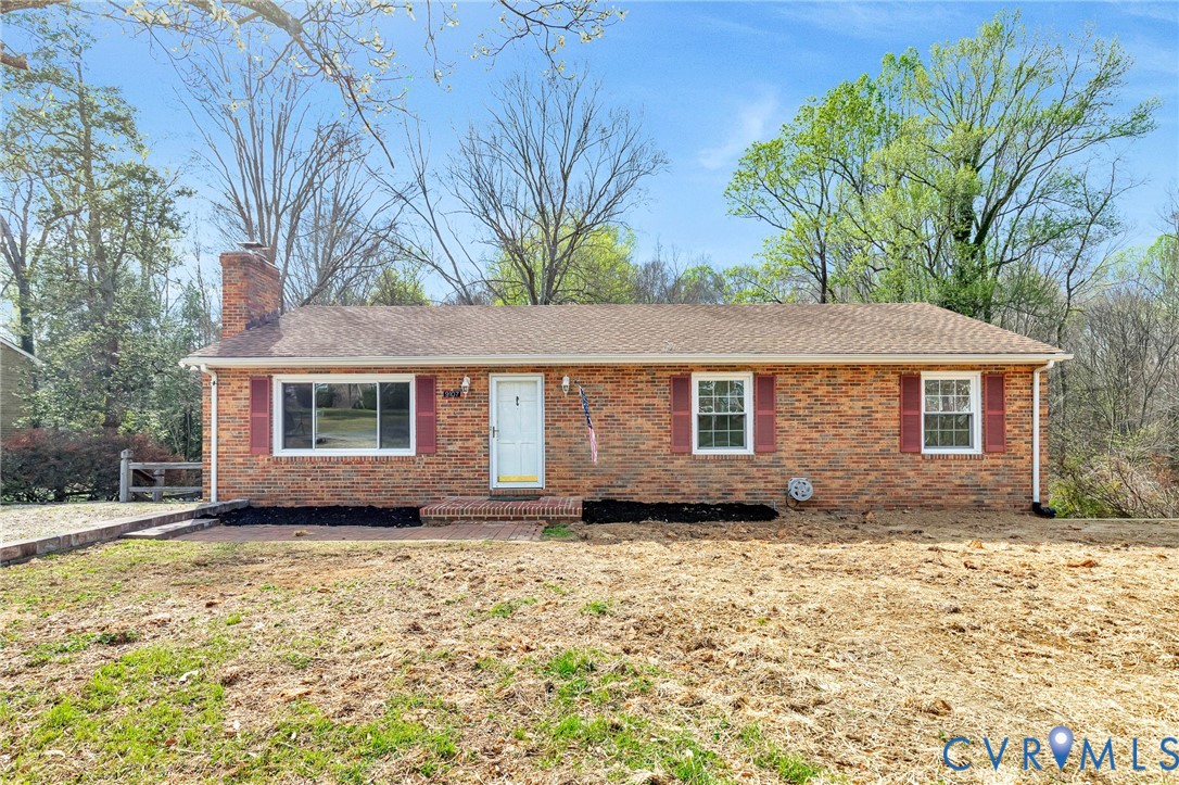 9107 Mossy Brook Road Mechanicsville, VA 23116 - Photo 4 of 30 Ranch-style home featuring a chimney and brick sid