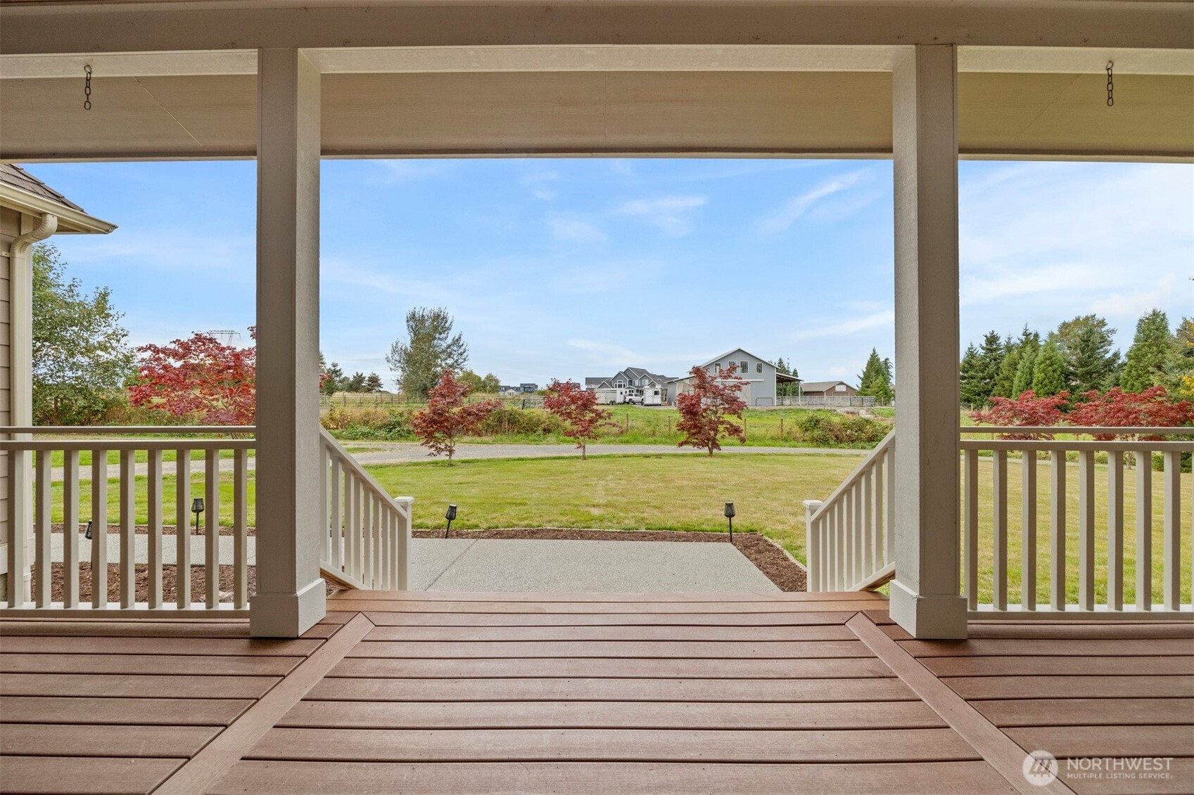 6729 Hawk Ridge Drive Ferndale, WA 98248 - Photo 3 of 40 a view of balcony with mountain view
